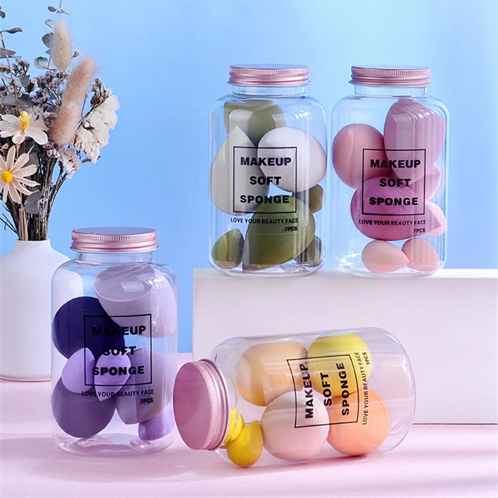 ProMakeUp® Professional Makeup Sponge - 7 units + storage container