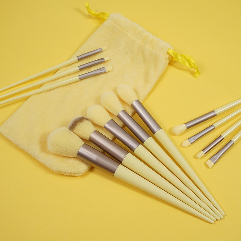 GlamBrush Essentials - 13-Piece Makeup Brush Set + FREE VELVET BAG