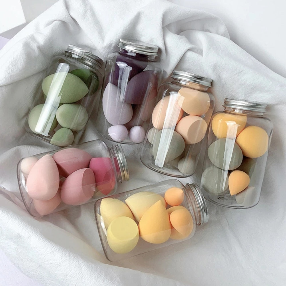 ProMakeUp® Professional Makeup Sponge - 7 units + storage container
